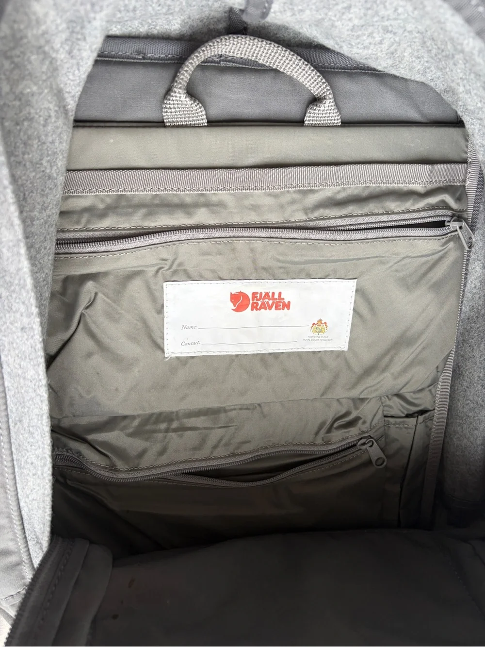 Fjallraven KÅNKEN RE-WOOL Gray Backpack